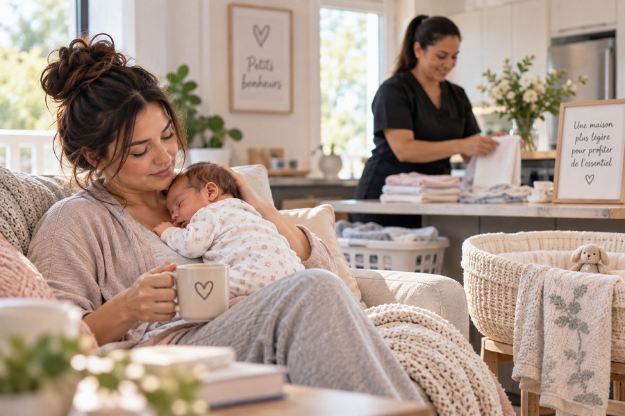 Soutien postnatal à domicile : comment alléger votre quotidien après l’accouchement - Orépit Postnatal
